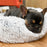 Dream Chaser Cuddle Donut Pet Bed, Gray