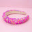 Chunky Puffy Sprinkles Headband, Light Blue