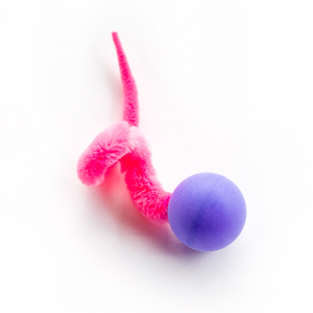 Wiggly Pong Plastic Pong Ball Cat Toy, Assorted Colors