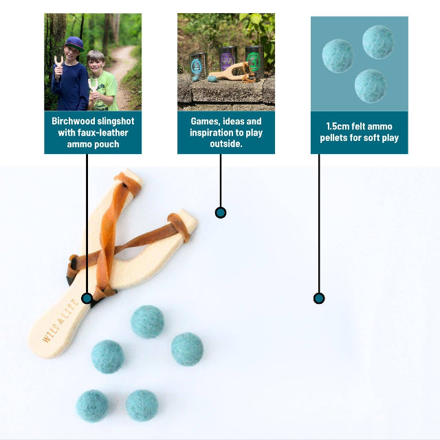 Take Aim! Kids Slingshot & Spinning Target Game
