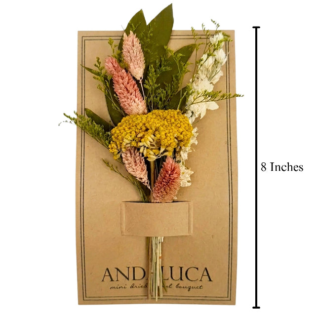 Yarrow & Larkspur Mini Dried Floral Bouquet