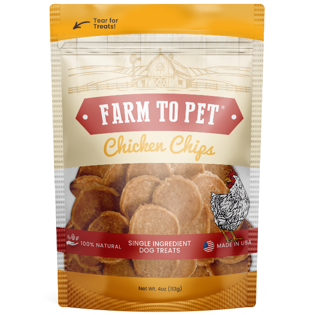 Farm to Pet Chicken Chips Single-Ingredient Dog Treats