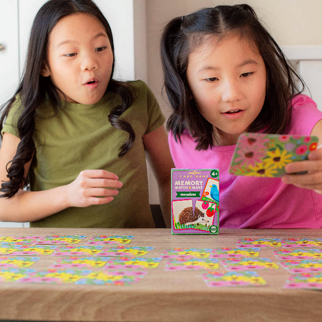 eeBoo Meadow Memory Match & Make Card Game