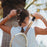K'lani "Rise" Cream and Tan With Gold & Sun Accents Hair Tie Bracelets