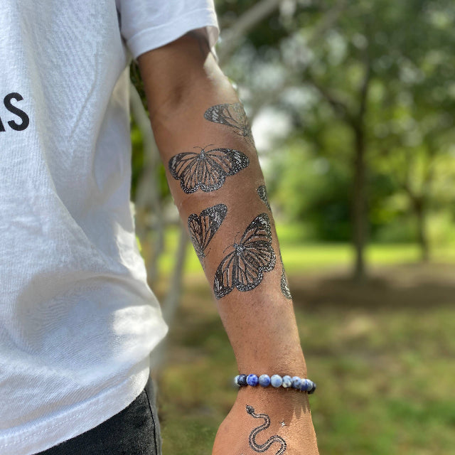 Monarch Butterfly Temporary Tattoo