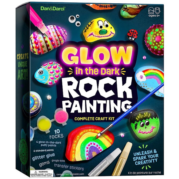 Step by step Fluro Bubbles, glow in the dark rock painting - Life