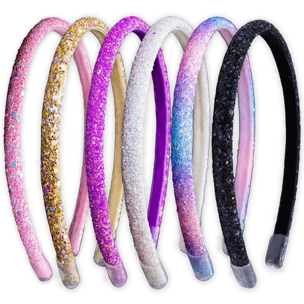 Thin Glitter Headband, Assorted Colors