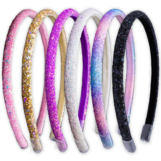 Thin Glitter Headband, Assorted Colors