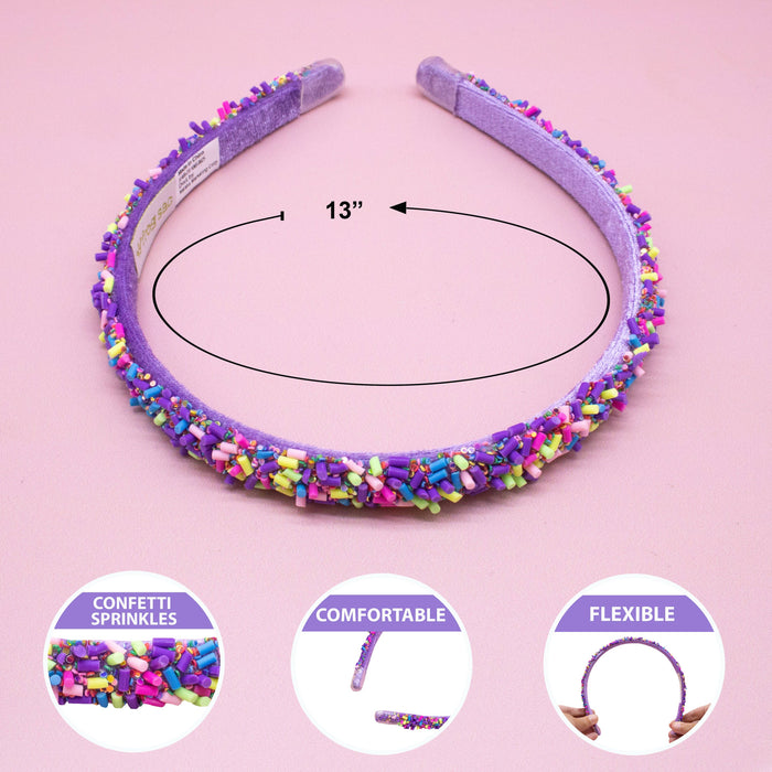 Thin Sprinkles Headband, Assorted Colors
