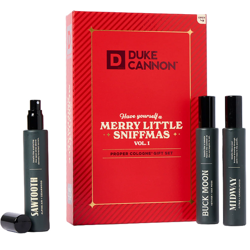 Duke Cannon Merry Little Sniffmas Proper Cologne Gift Set