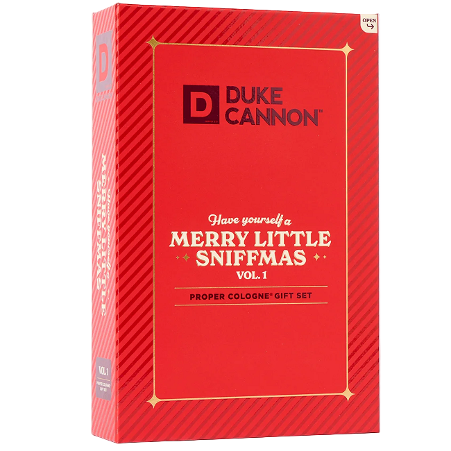 Duke Cannon Merry Little Sniffmas Proper Cologne Gift Set