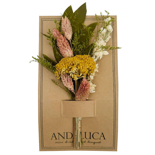 Yarrow & Larkspur Mini Dried Floral Bouquet