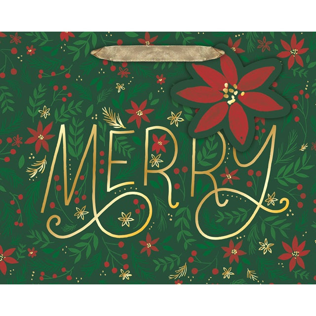 Merry Floral Medium Gift Bag