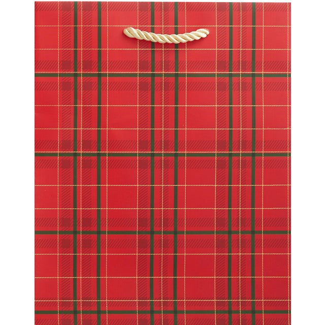 Plaid Tidings Medium Gift Bag