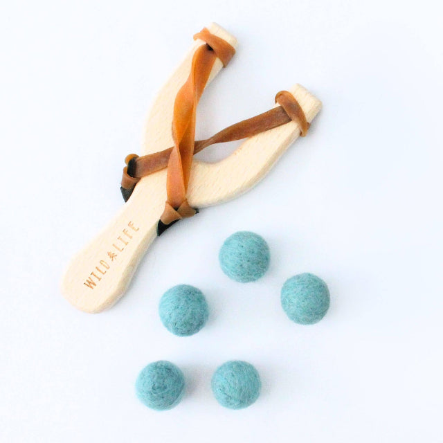 Take Aim! Kids Slingshot & Spinning Target Game