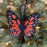 Monarch Butterfly Embroidered Wool Ornament