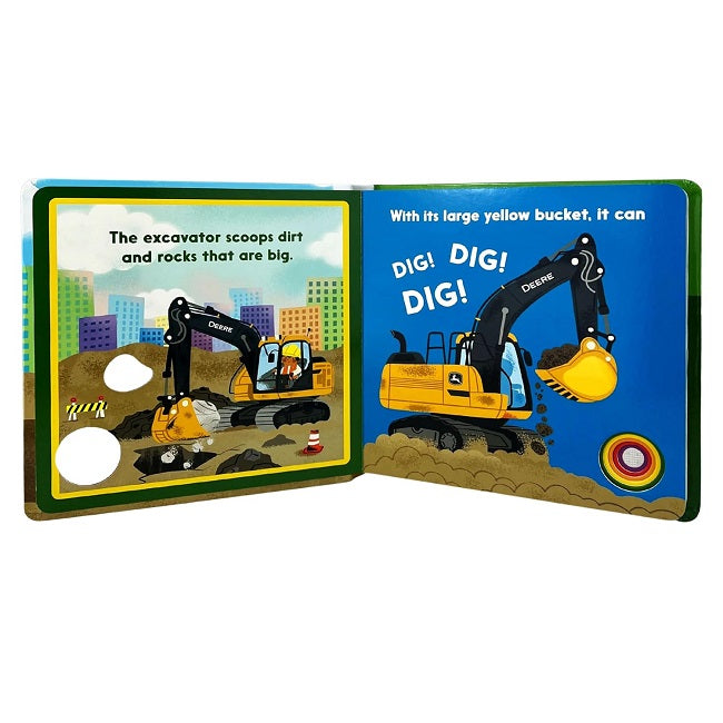 John Deere Kids Book Listen Touch & Feel Dig! Dump! Beep!