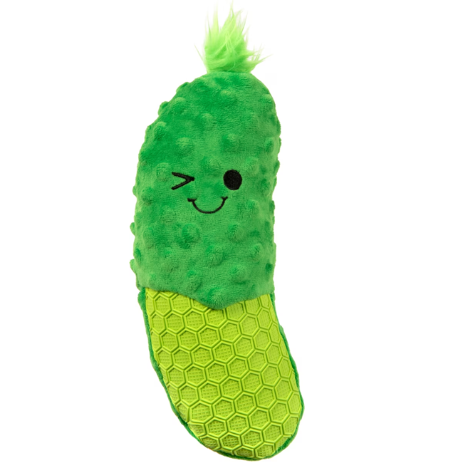 GoDog Tough 'N Texture Dillbert the Pickle Dog Toy