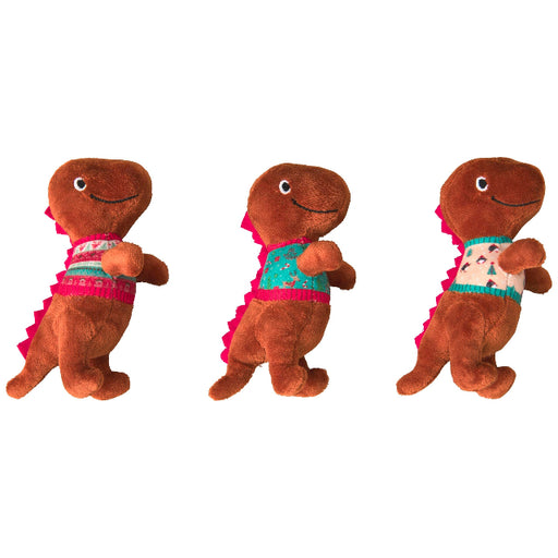 SPOT Holiday Dinosaur Cat Toy 6in, Assorted