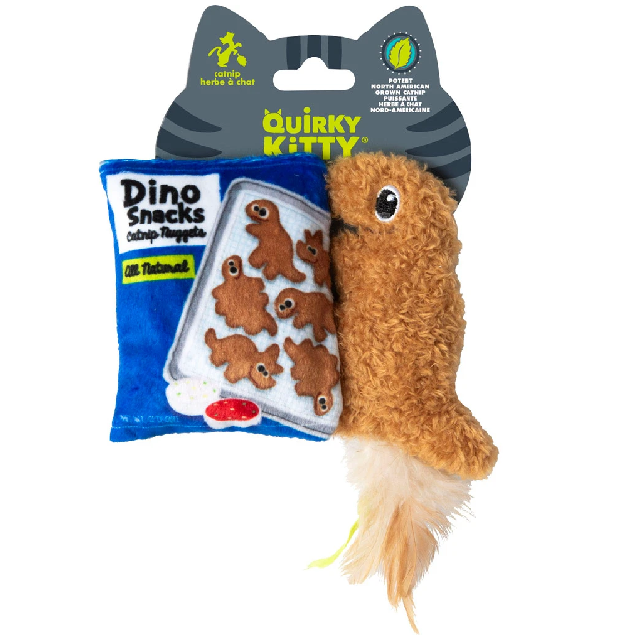 Quirky Kitty Dino Snacks Catnip Cat Toy