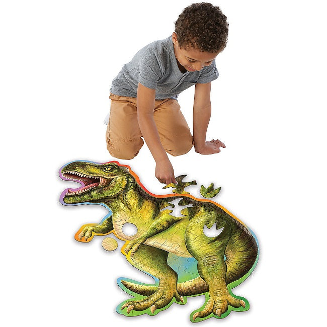 Dinosaur Shaped Floor Puzzle 47 Piece Peaceable Kingdom