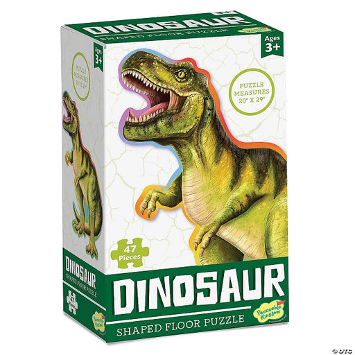 Dinosaur Shaped Floor Puzzle 47 Piece Peaceable Kingdom