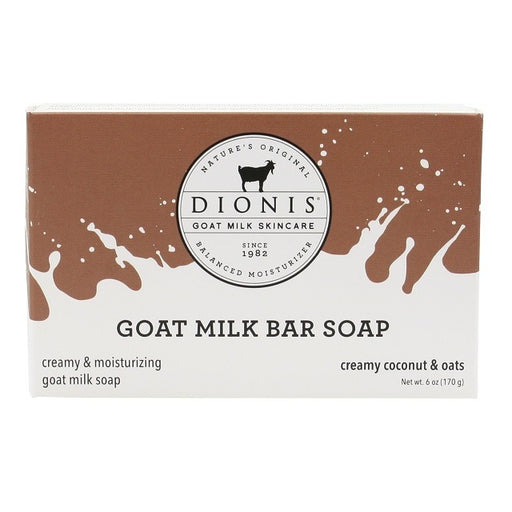 Dionis Creamy Coconut & Oats Goat Milk Bar Soap 6 oz.