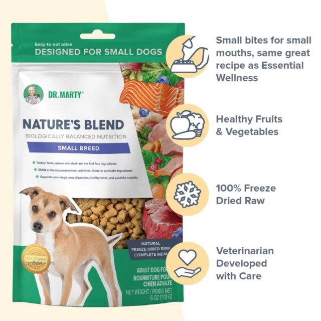 Dr. Marty Nature's Blend Small Breed Freeze-Dried Dog Food