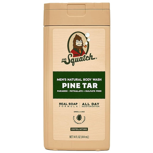 Dr. Squatch Pine Tar Men's Natural Body Wash 14 oz.