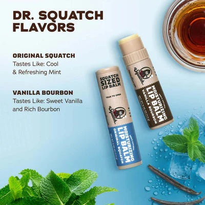 Dr. Squatch Vanilla Bourbon Moisturizing Lip Balm 0.25 oz