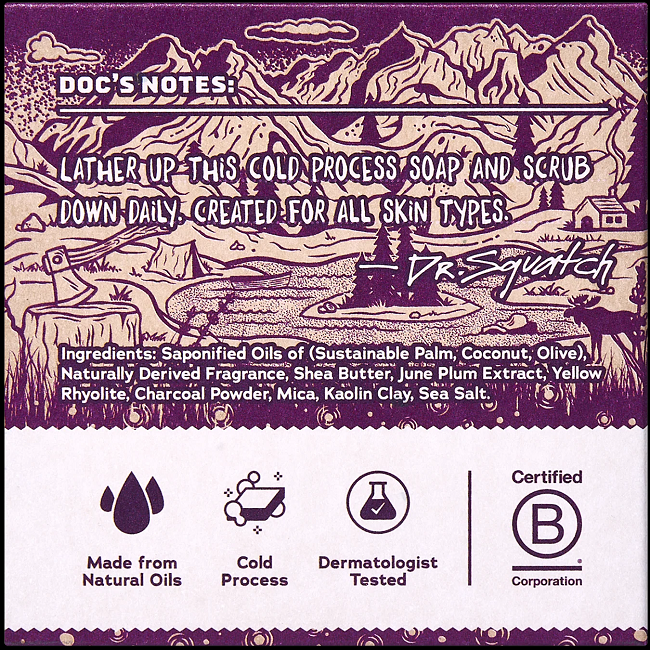 Dr. Squatch 5-oz. Bar Soap, Nightfall Nectar (Summer Seasonal Bar Soap)