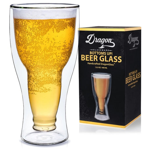 Dragon Glassware Upside Down Beer Glass 13.5 oz