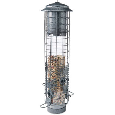 Audubon Dragonfly-Design Squirrel-Resistant Caged Tube Feeder