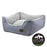 Dream Chaser Grey Bolster Dog Bed