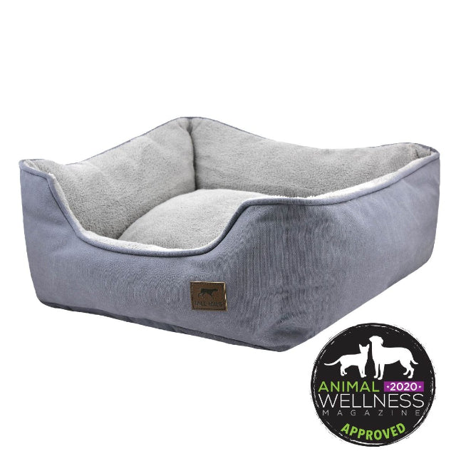 Dream Chaser Grey Bolster Dog Bed
