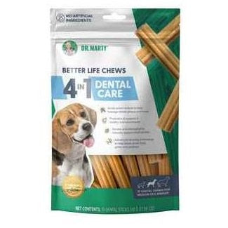 Dr. Marty Better Life Chews, 4-in-1 Dental Care for Dogs - Medium Size (24-59 lbs.)