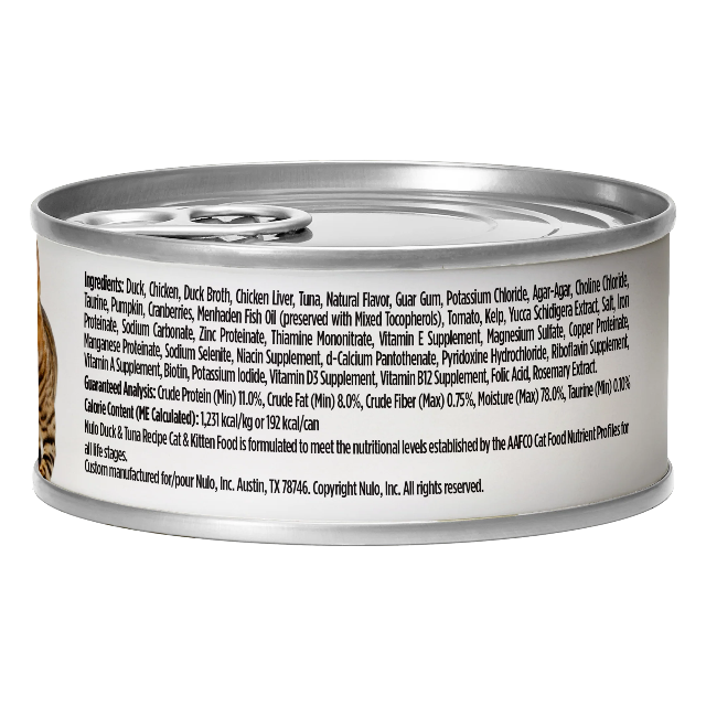 Nulo Paté Duck & Tuna Recipe for Cats 5.5oz