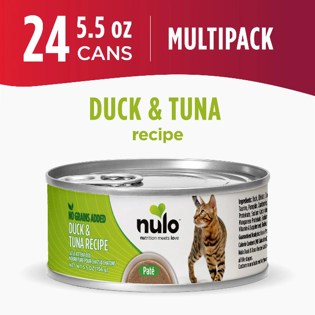 Nulo Paté Duck & Tuna Recipe for Cats 5.5oz