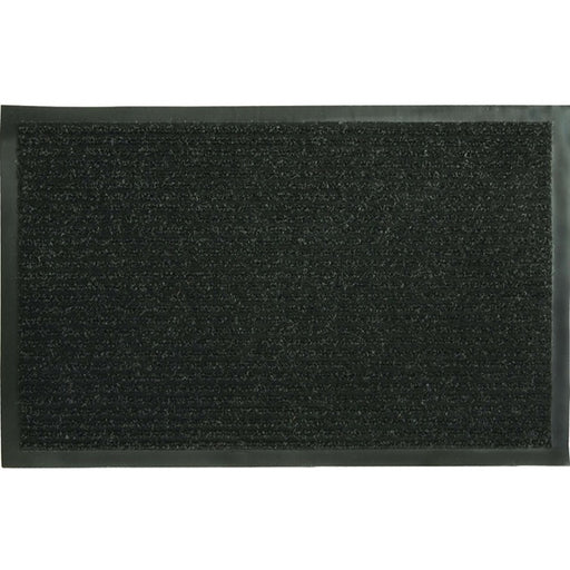 Fanmats Black Ribbed Utility Mat 28" x 18"