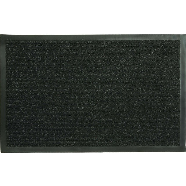 Fanmats Black Ribbed Utility Mat 28" x 18"