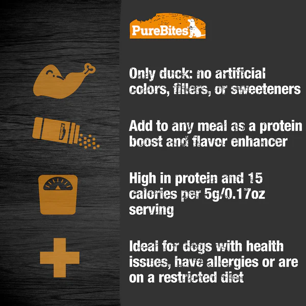 PureBites Duck Sprinkles Dog Treats 3.5oz