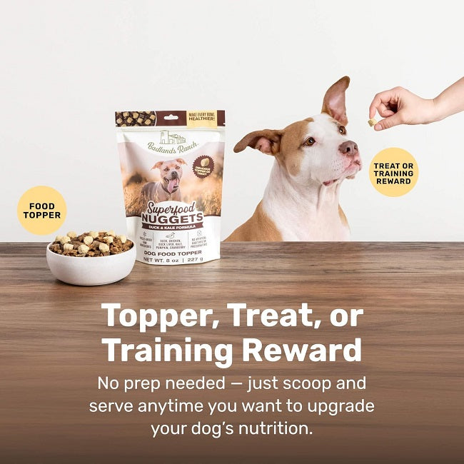 Badlands Ranch Superfood Nuggets, Duck & Kale Formula 8 oz