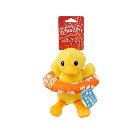 Territory 2-in-1 Floating Plush Duck Dog Toy