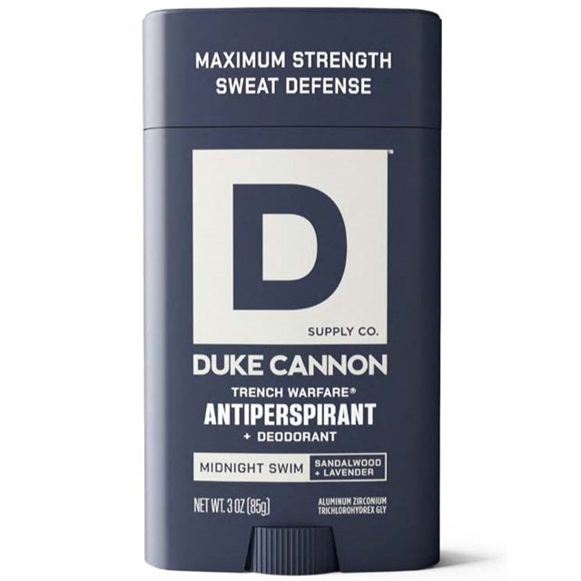 Duke Cannon Trench Warfare® Antiperspirant Deodorant, Midnight Swim