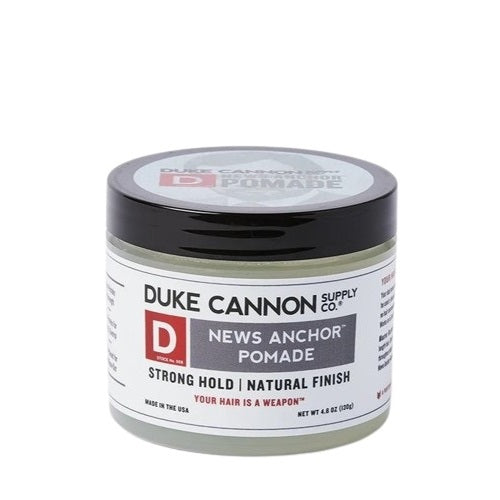 Duke Cannon News Anchor Pomade, Strong Hold Natural Finish