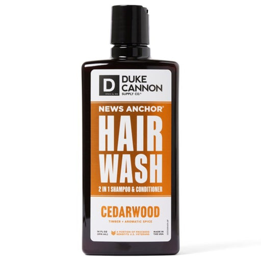 Duke Cannon News Anchor 2-in-1 Hair Wash 14-oz., Cedarwood