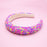 Chunky Puffy Sprinkles Headband, Light Blue
