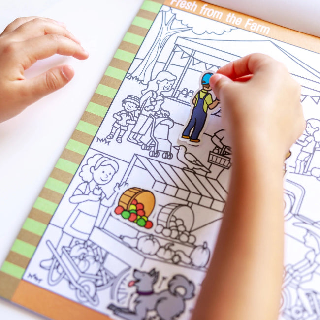 Melissa & Doug Reusable Sticker Pad - Around Town