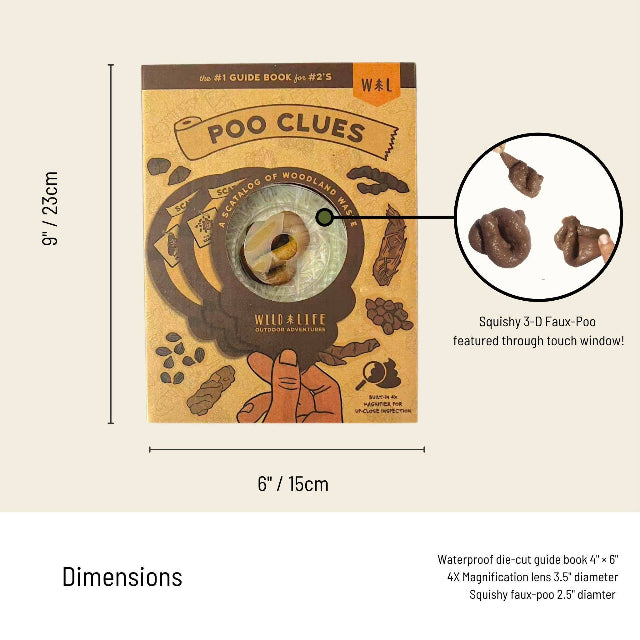 Poo Clues Kids Scat Identification Kit Outdoor Adventure Guide