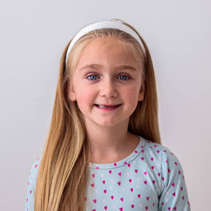 Tapered Chunky Glitter Headband, Assorted Colors